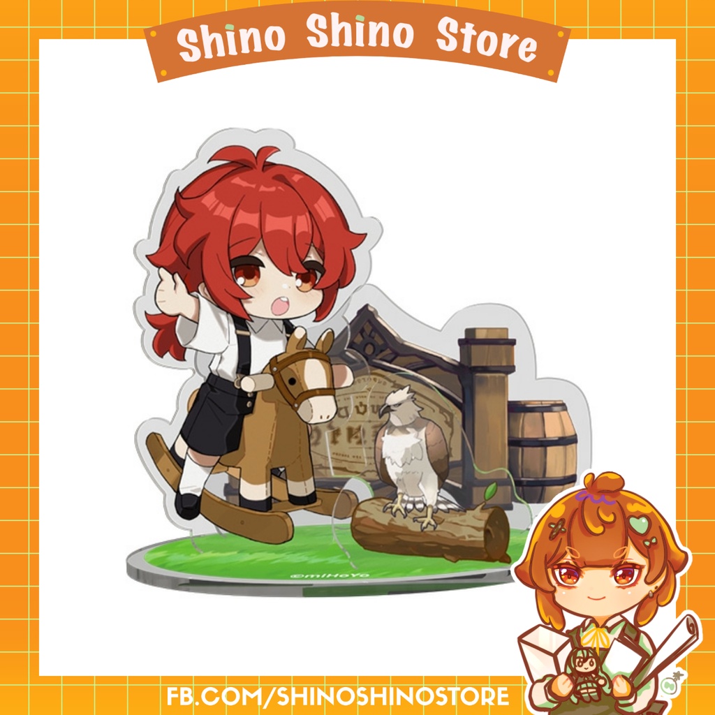 [có sẵn] standee acrylic chibi thời thơ ấu genshin impact chính hãng từ official shop