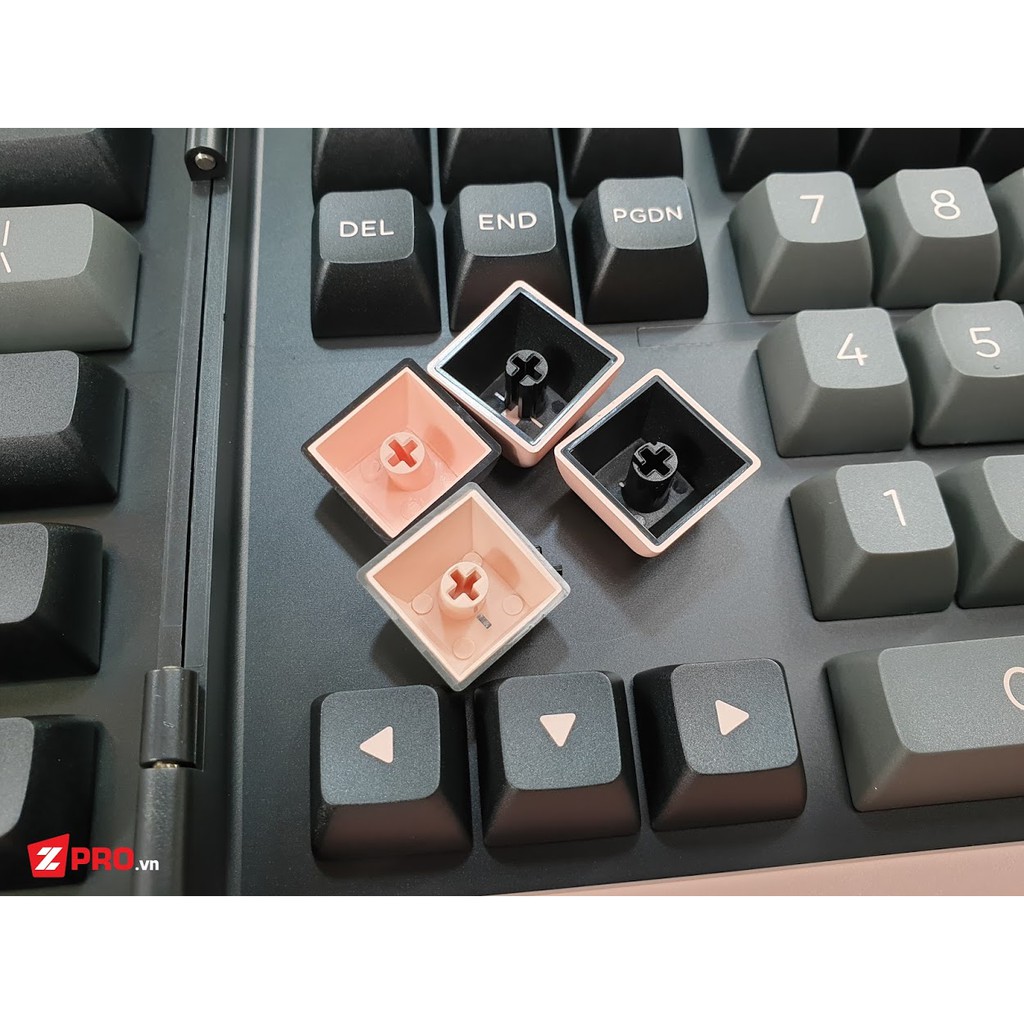 Bộ Keycap PBT AKKO Black Pink ASA Profile 158 Phím