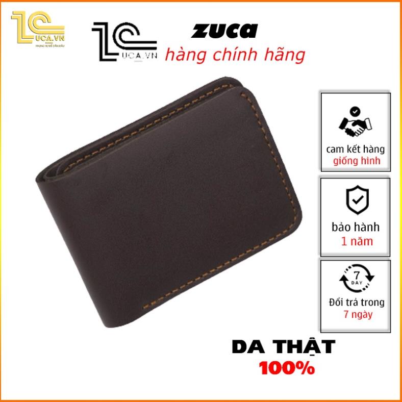 ví nam dài dáng đứng mini chất liệu da bò hàng hiệu cầm tay kẹp tiền thương hiệu ZUCA Z07 💯