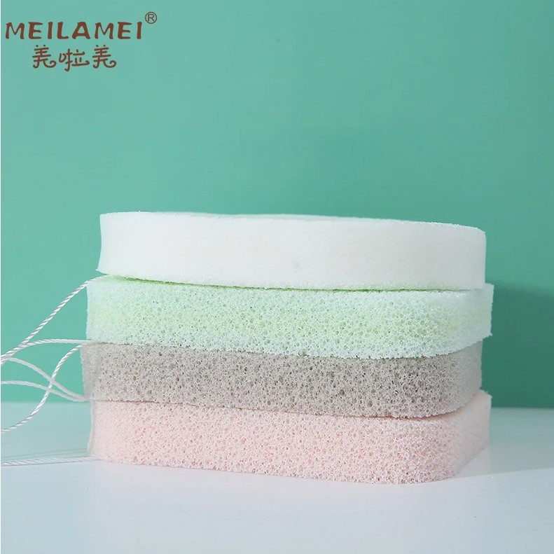 [HÀNG NHẬP KHẨU] Set 2 Bông Rửa Mặt Bọt Biển Làm Sạch Sâu, Làm Sạch Bụi Bẩn Meilamei MLM-B506