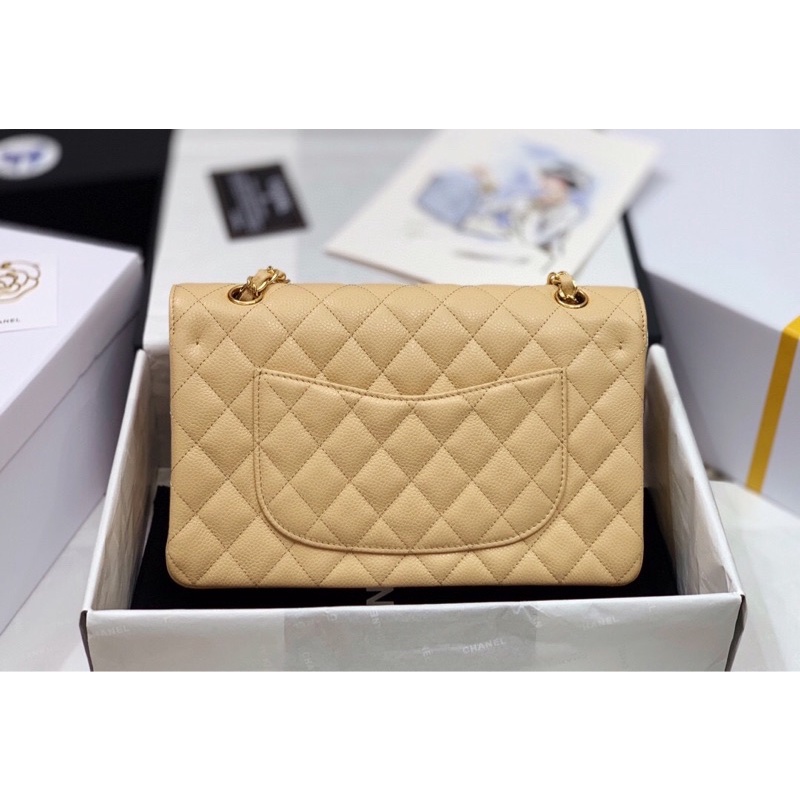 Túi xách Chanel classic cao cấp màu nude suze 25cm