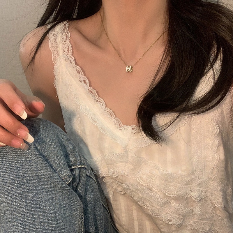 Vòng cổ Mặt Chữ H Thời Trang Dành Cho Nữ