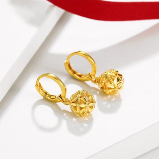 Bông Tai Nữ Mạ Vàng 24K, Thiết Kế Hoa Khổng Tú Cầu Cổ Điển - XPBT15
