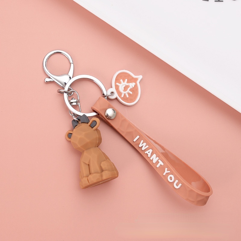 Móc Khóa Hình Động Vật Hoạt Hình Dễ Thương