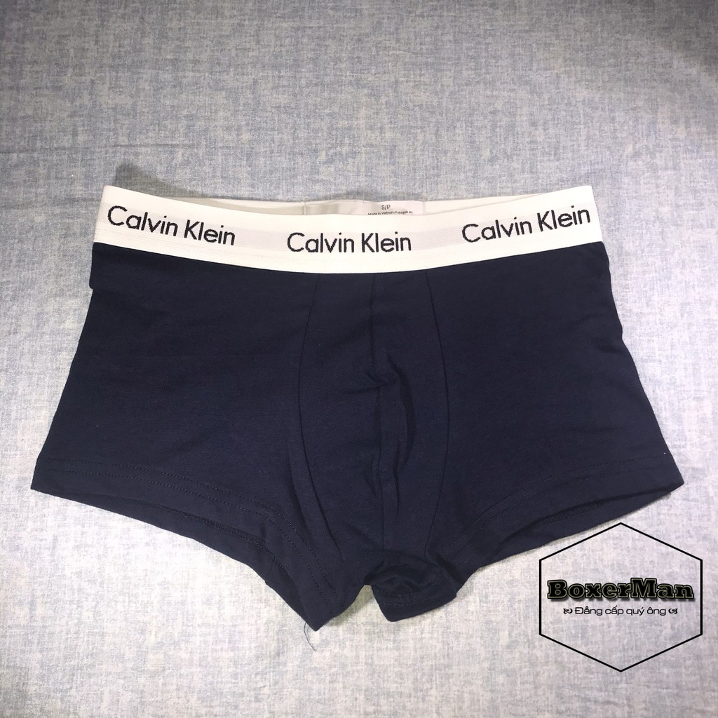 Quần lót nam Boxer Cotton cao cấp Calvin Klein hàng xuất khẩu chất thun co dãn 4 chiều