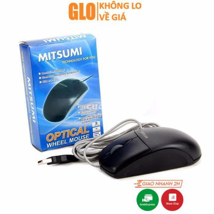 Chuột Máy Tinh Mouse Mitsumi Lớn USB 6703 Chính hãng tem FPT GloMart