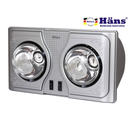 Đèn sưởi nhà tắm Hans 2 bóng H2B công suất 550W