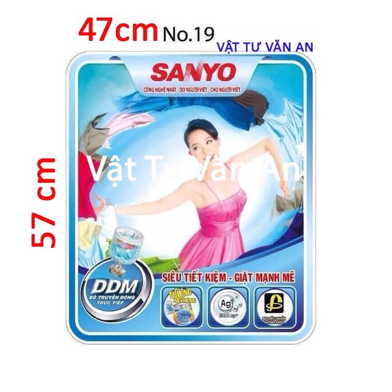 Tem máy giặt đa năng miếng dán trang trí máy giặt