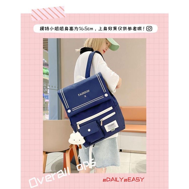 Balo Đi Học Cỡ Lớn Phong Cách Hàn Quốc Cho Nữ