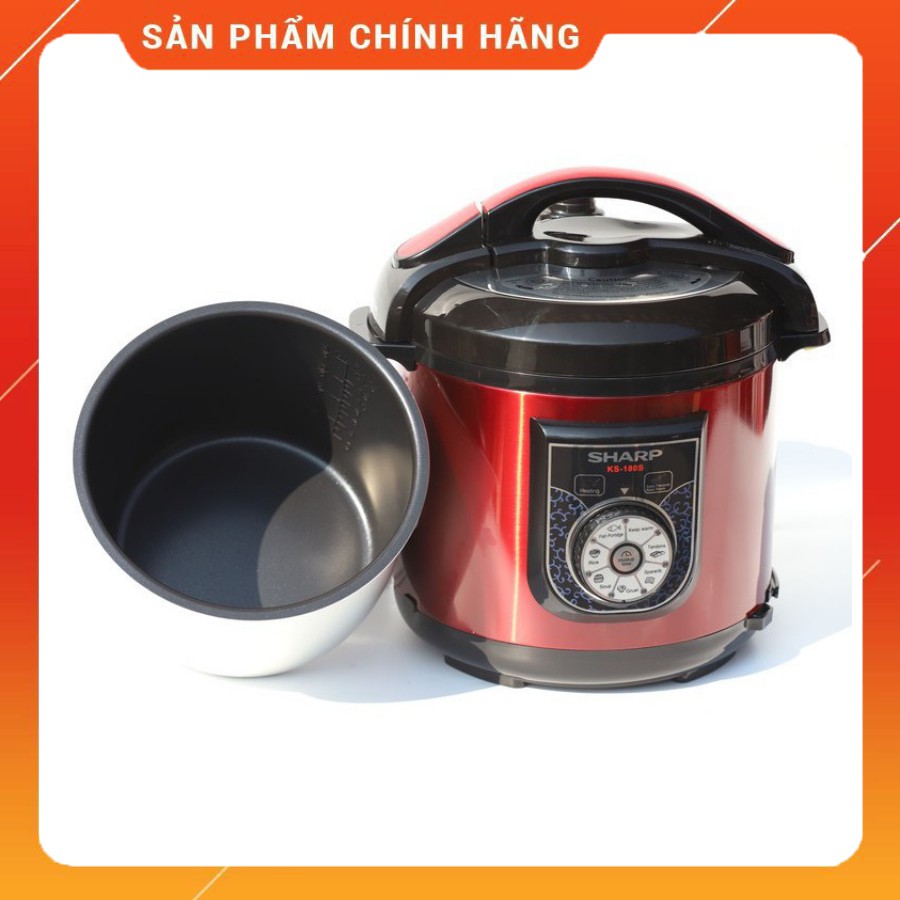 Nồi Áp Suất Đa Năng Sharp Dung Tích 6L, Thiết Kế Chắc Chắn, Lòng nồi hợp kim chống Dính, Nấu Nhiều Món Ngon, BH 12 Tháng