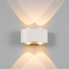 Đèn tường 2 đầu ,đèn hắt tường sân vườn,cầu thang-4W-6W-8W