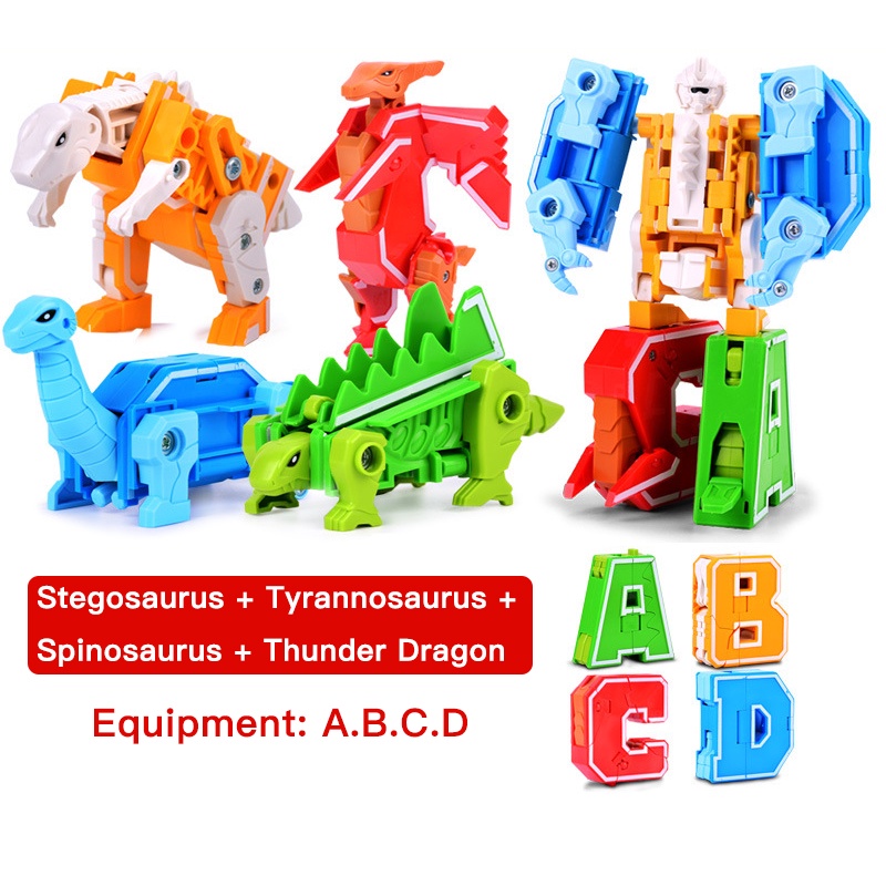 Đồ chơi lắp ráp GOROCK rô bốt biến hình chữ số vui nhộn dành cho trẻ em