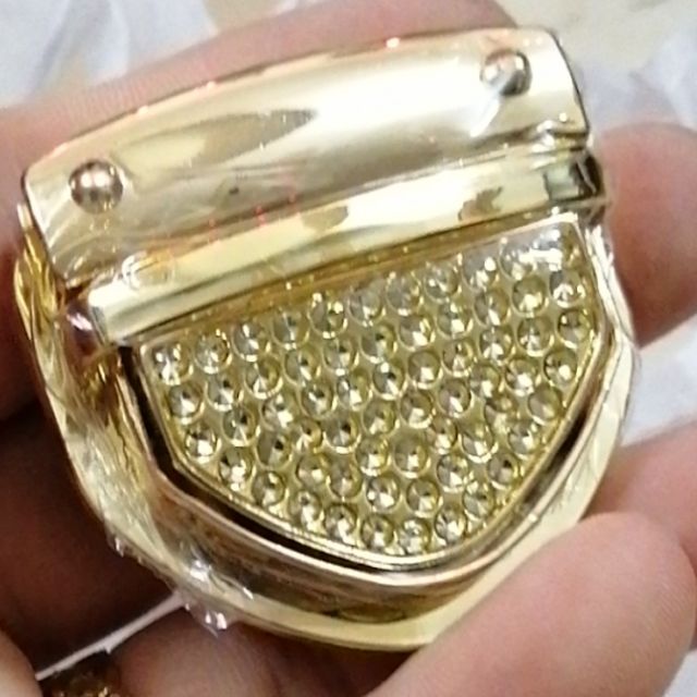 Khóa sập vuông bầu đính đá