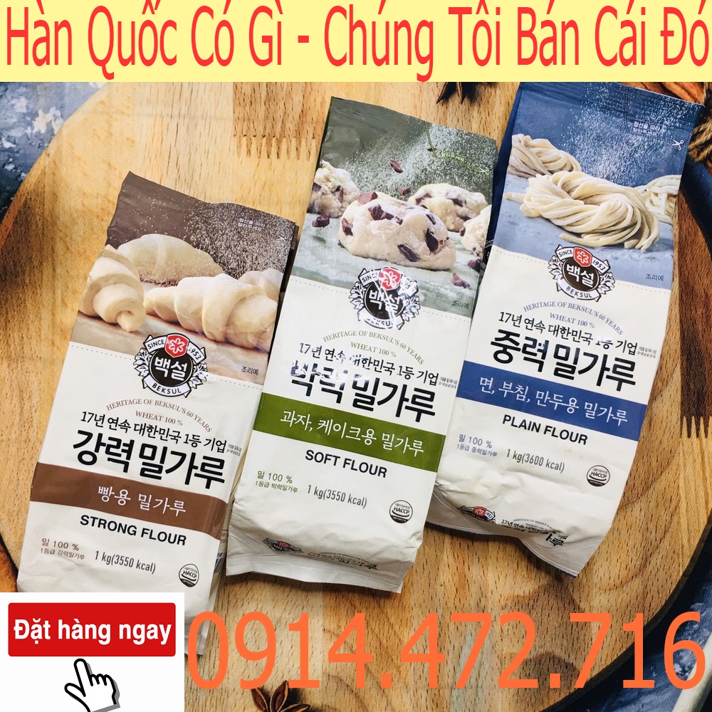 1kg Bột Mì Beksul Hàn Quốc