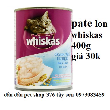 [ Bán sỉ ] THỨC ĂN CHO MÈO Pate lon Whiskat