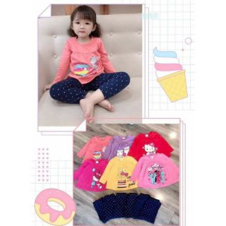 Combo 10 bộ cotton siêu đẹp bé gái