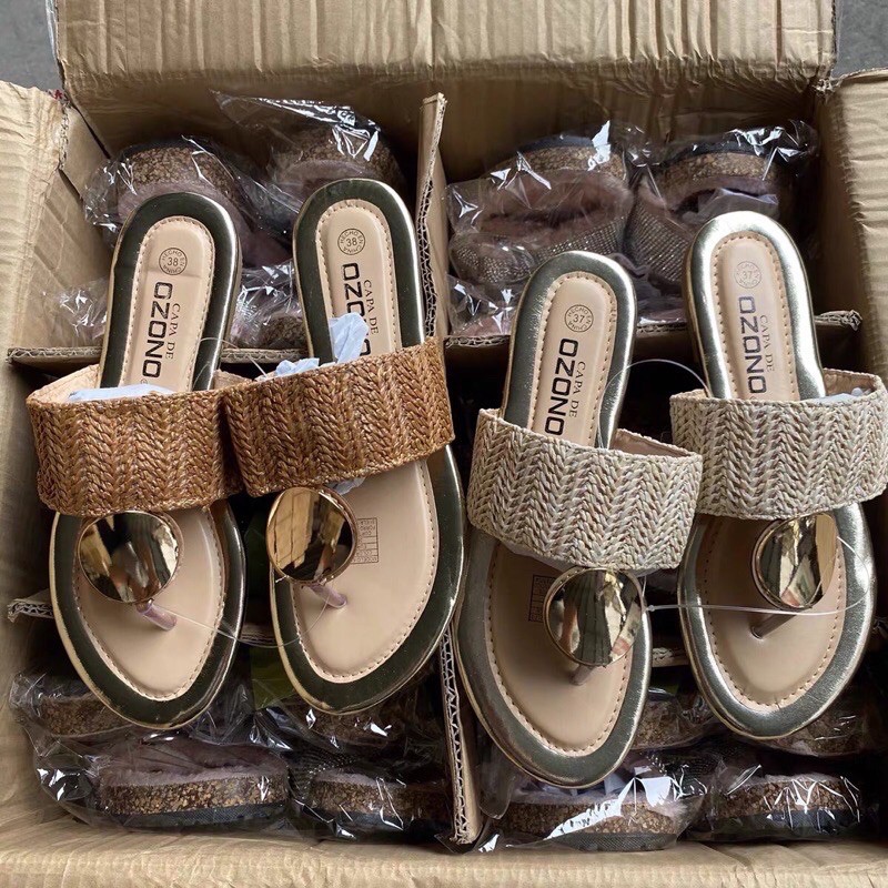 Dép cói xỏ ngón xuất Âu