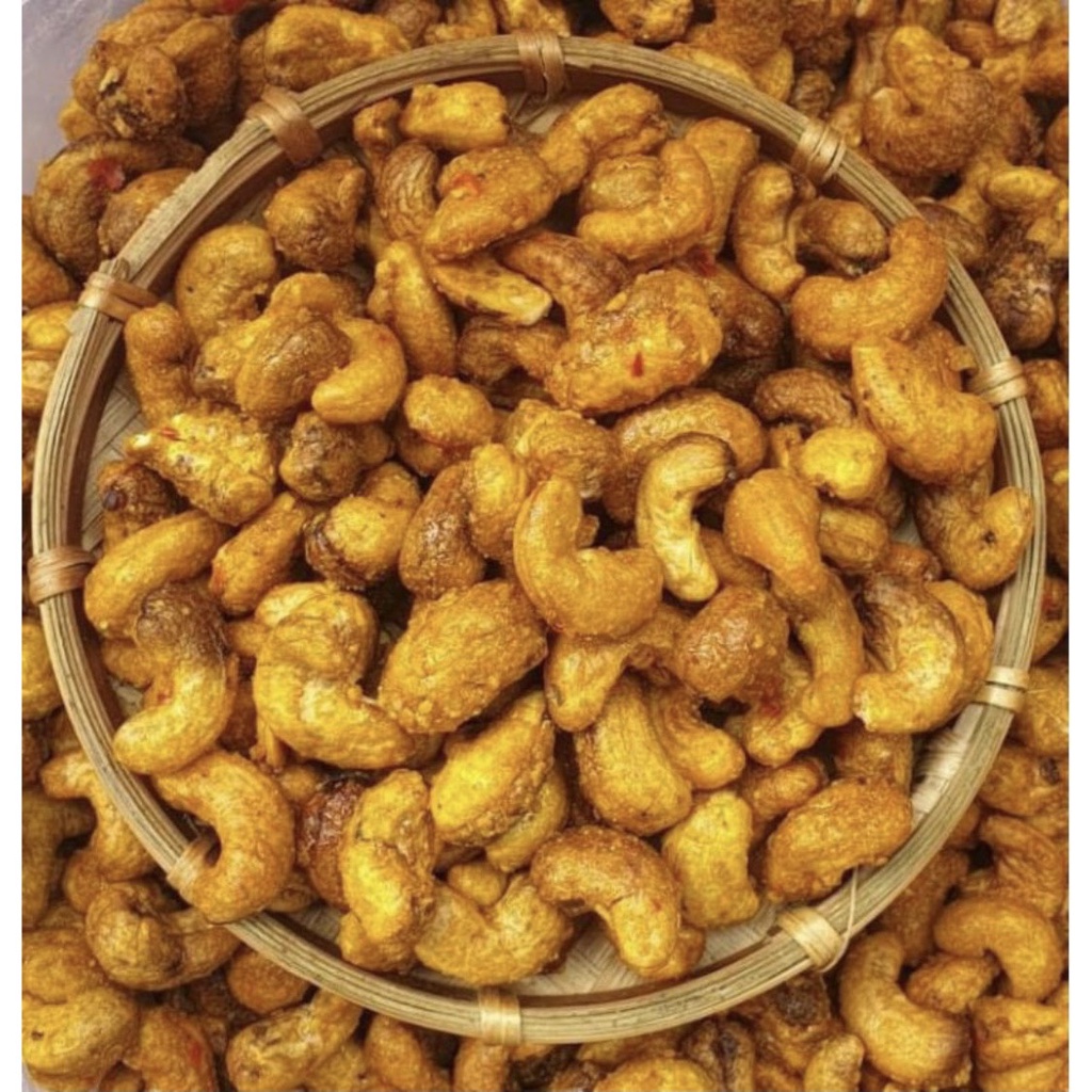 Hạt Điều Rang Tỏi Ớt loại đăc biệt 500 gram - thơm ngon an toàn thực phẩm nhà Nudufoods
