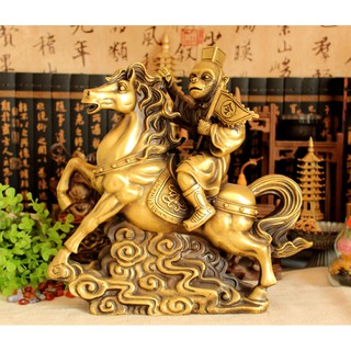 Tượng linh vật con khỉ mã thượng phong hầu bằng đồng thau phong thủy Hồng Thắng
