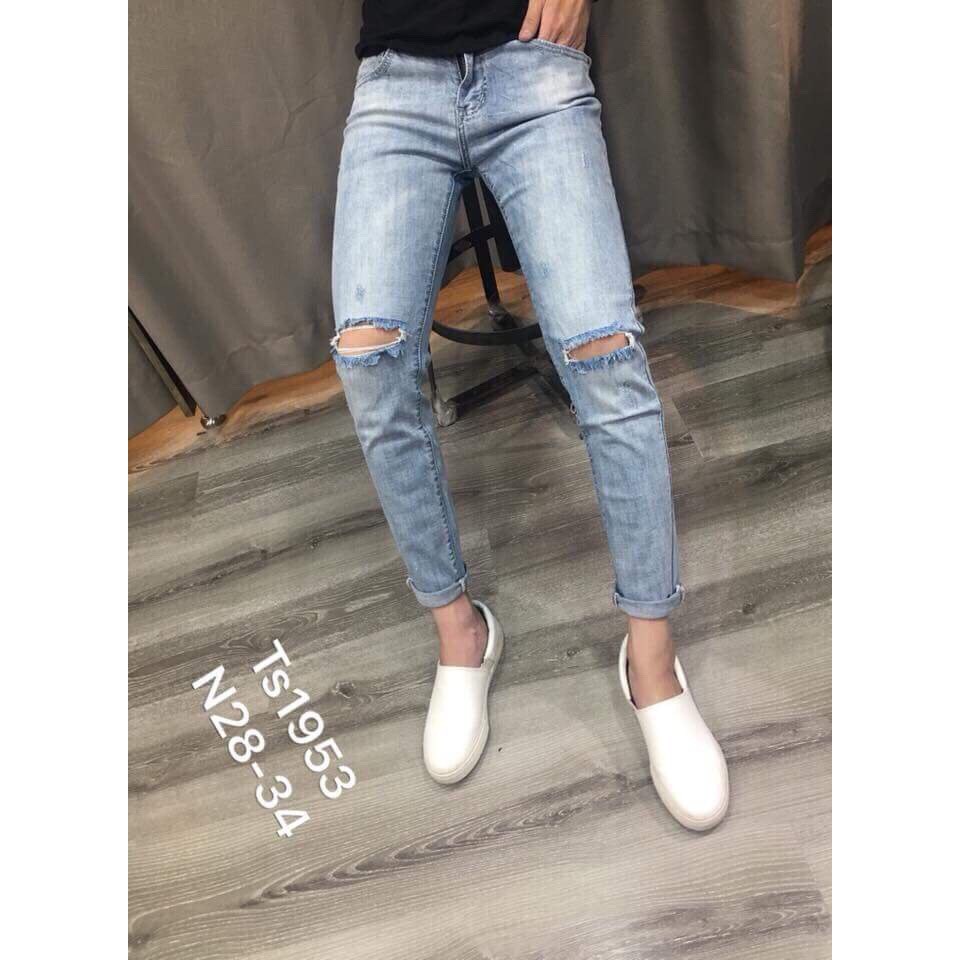 Quần jean nam rách gối siêu cá tính | BigBuy360 - bigbuy360.vn