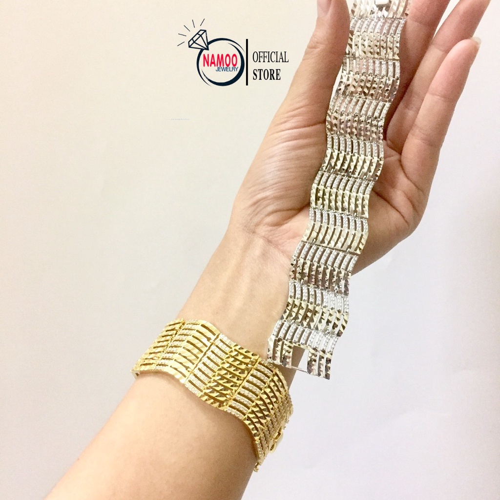 Lắc Xích 2 Màu Vàng L680 Và BẠc L681 Namoo Jewelry