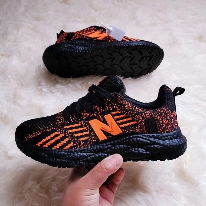 Giày NB giày sneaker nam nữ, siêu nhẹ siêu êm màu đen, trắng, cam NB256