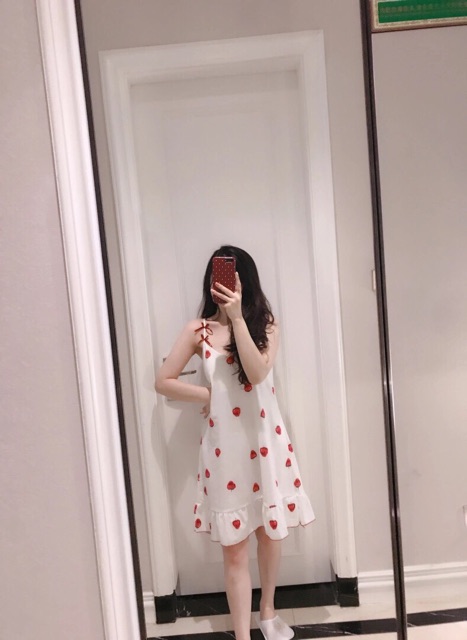 Váy Nữ FREESHIP Đầm Ngủ Sexy Có Đệm Ngực- Váy 2 Dây Hàng Quảng Châu Hot Hit 2021