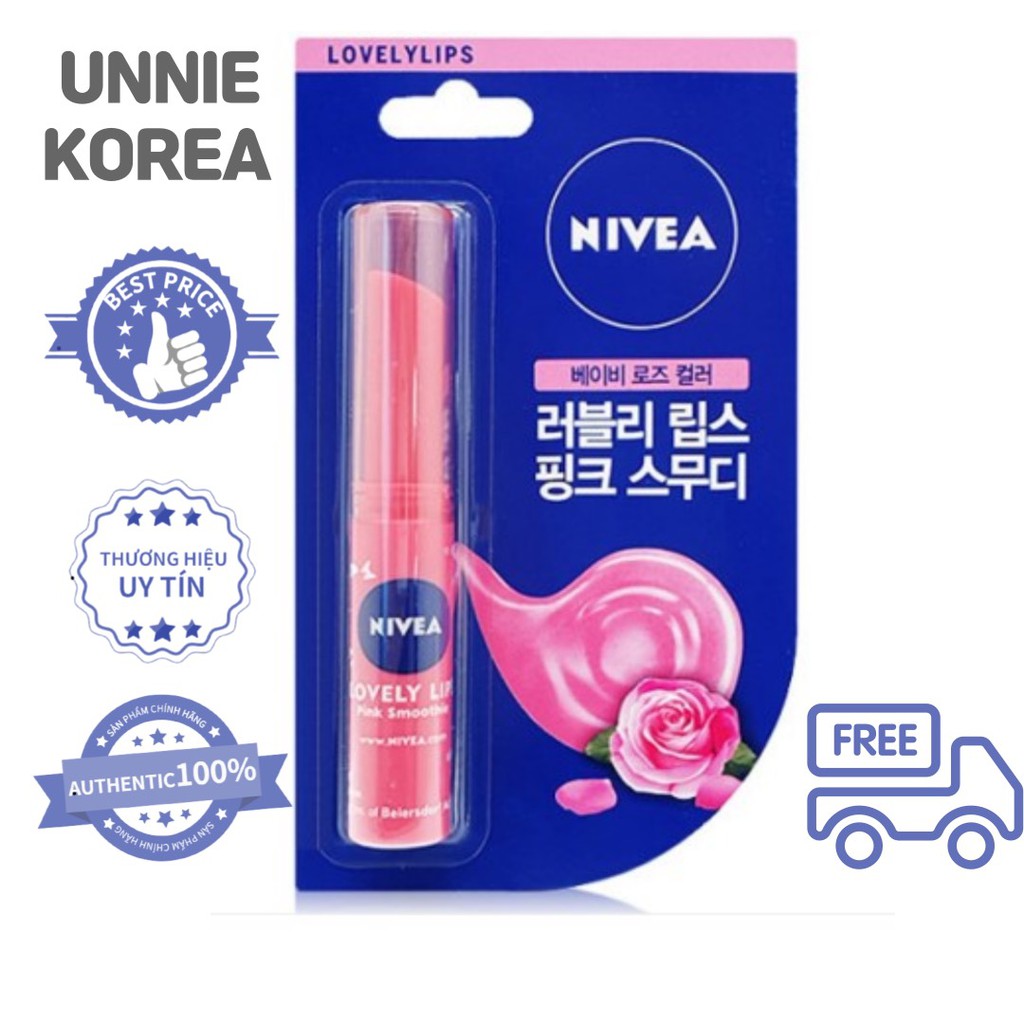 [Nivea] Son dưỡng môi Nivea Hàn Quốc cung cấp độ ẩm và dưỡng chất cho môi