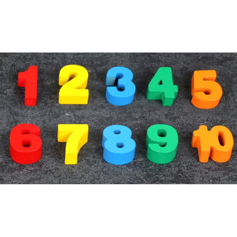 Đồ chơi bảng số cọc và hình khối 3in1 màu sắc tương đương cho bé dễ dàng học toán