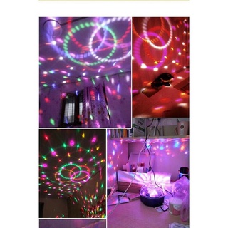 Đèn LED  Chớp + Bluetooth sân khấu, bar, vũ trường chớp 7 màu, hiệu ứng nhấp nháy xoay theo nhạc có remote điều khiển