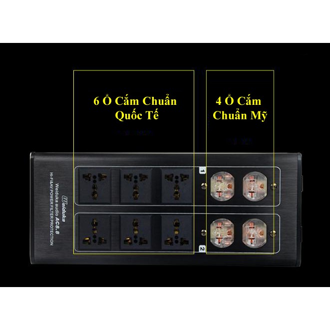 Bộ lọc nguồn điện sạch WEIDUKA AC8.8 Advance Tặng dây nguồn Monster Powerline 400