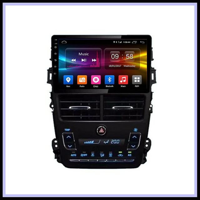 Màn hình android 9 inch theo xe Toyota Vios 2008 đến 2019