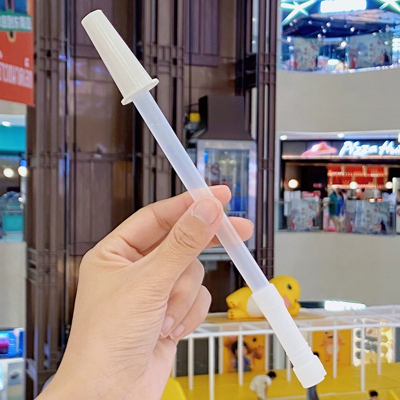 Bình Đựng Nước 1100ml Hình Gấu Cute, Có Dây Và Ống Hút