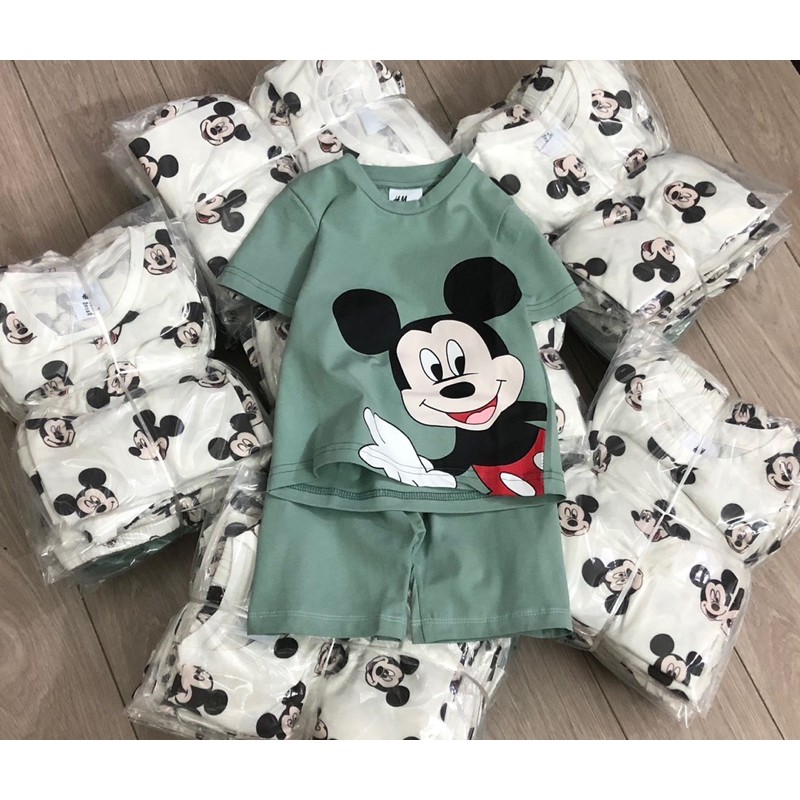 Bộ cộc mickey HM bé trai 1-6Y (có ảnh thật)