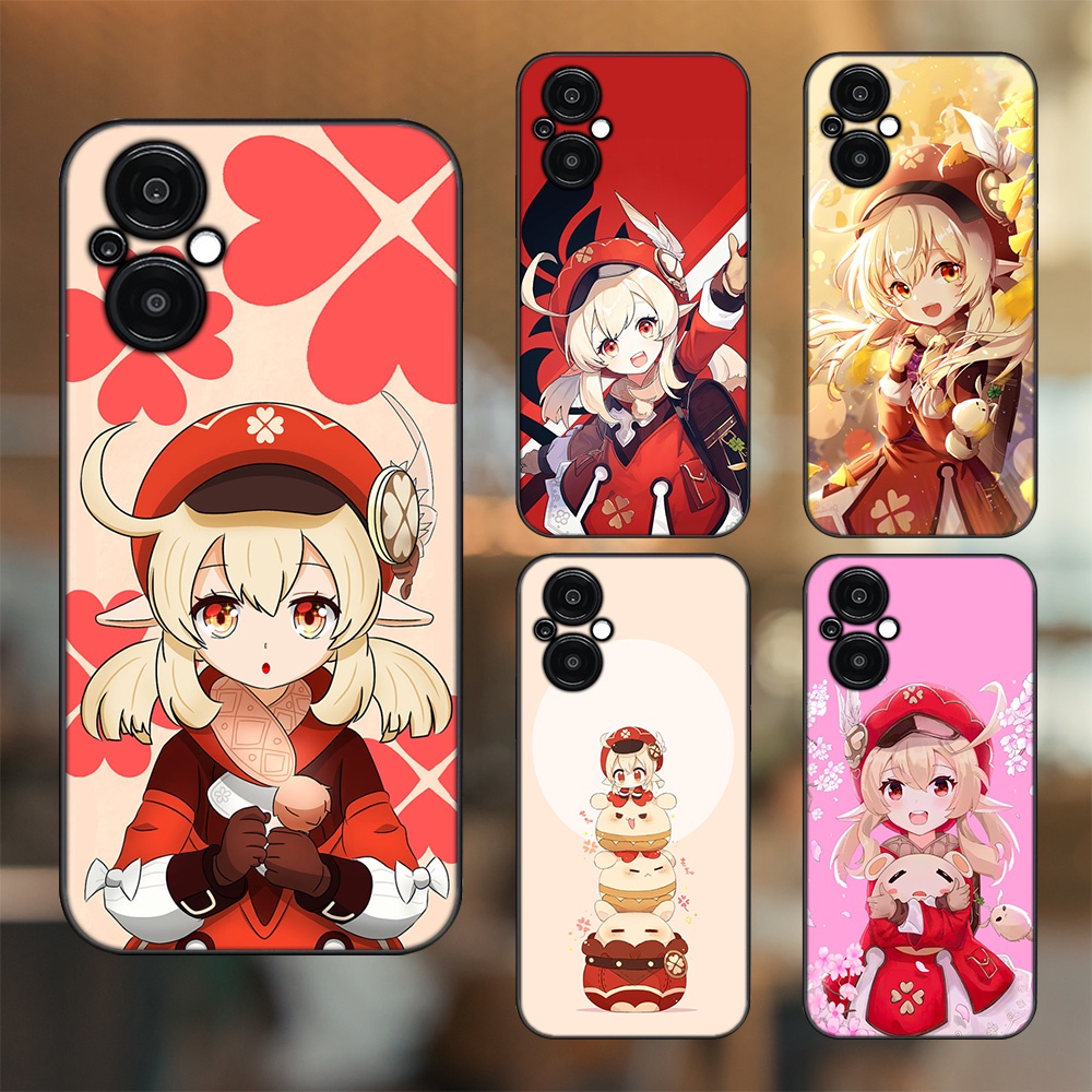 Ốp lưng Oppo Reno 8Z 5G viền đen in hình Klee Genshin Impact