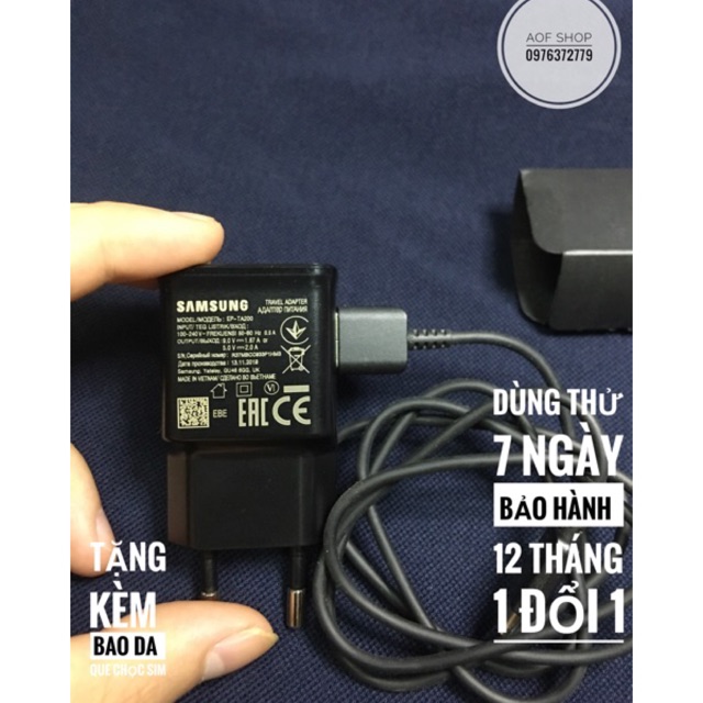 BỘ CỦ CÁP SẠC NHANH SAMSUNG S10/ S10 PLUS Note9 Note8 S8 S9 S9plus - BẢO HÀNH 12 THÁNG