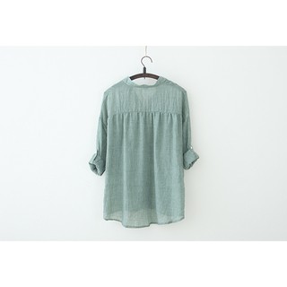 [Ảnh thật] Áo sơ mi form rộng chất linen mỏng nhẹ
