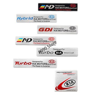 Dành Cho Xe KIA K5 Sportage Cerato RIO Hợp Kim Thân Xe Miếng Dán Bảng Tên Tự Động Phía Sau Cửa Sổ Biểu Tượng Huy Hiệu Decal Chống Trầy Xước Bao Trang Trí