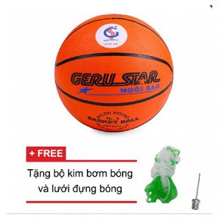 Combo bộ Vành bóng rổ 35cm + Bóng rổ gerustar số 5