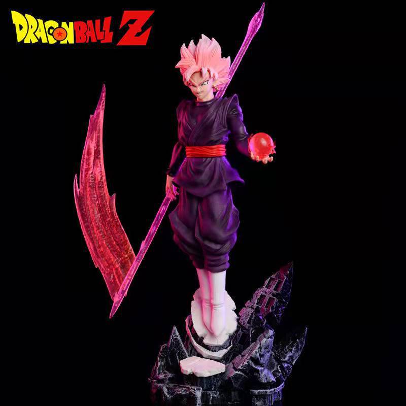 Mô hình Black pink Goku cầm giáo siêu đẹp- Dragon Ball (7 Viên Ngọc Rồng)-Hakaishin Anime Figure