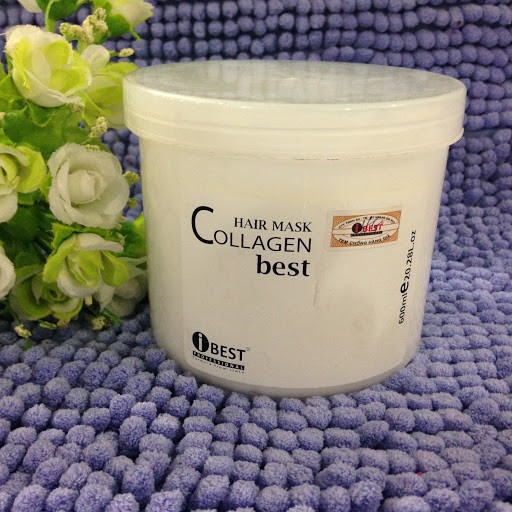 Kem ủ tóc Collagen IBEST chăm sóc tóc uốn, duỗi, hư tổn, giúp tóc vào nếp, suôn mượt, chắc khoẻ 600ml