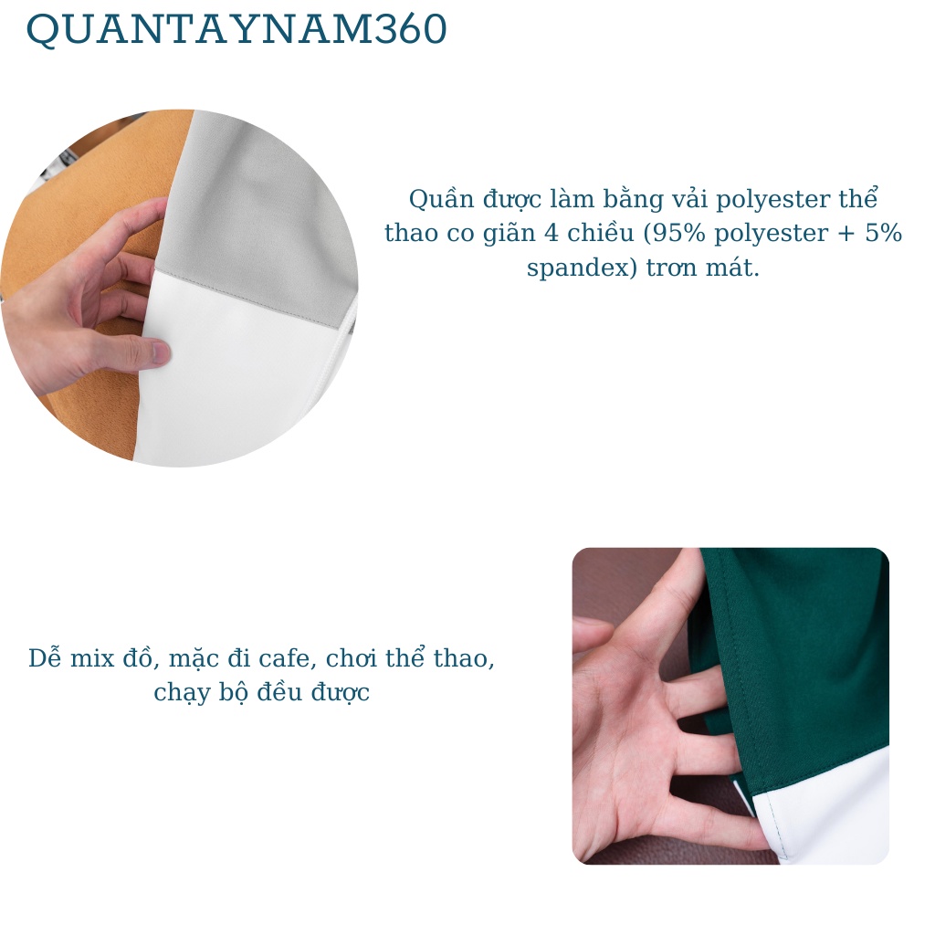 Quần đùi ngố thể thao  thun trắng phối màu phong cách hiện đại | BigBuy360 - bigbuy360.vn