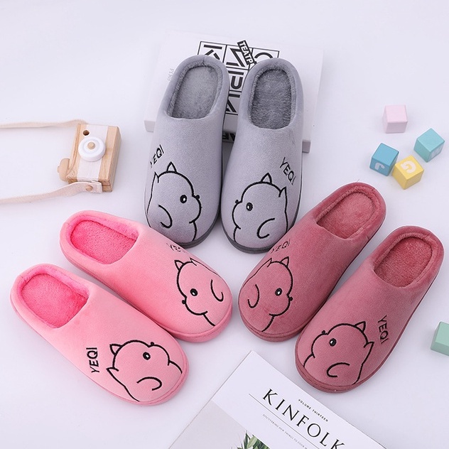 Dép Bông Mang Trong Nhà Hình Hoạt Hình Dễ Thương Warm&Cute A145