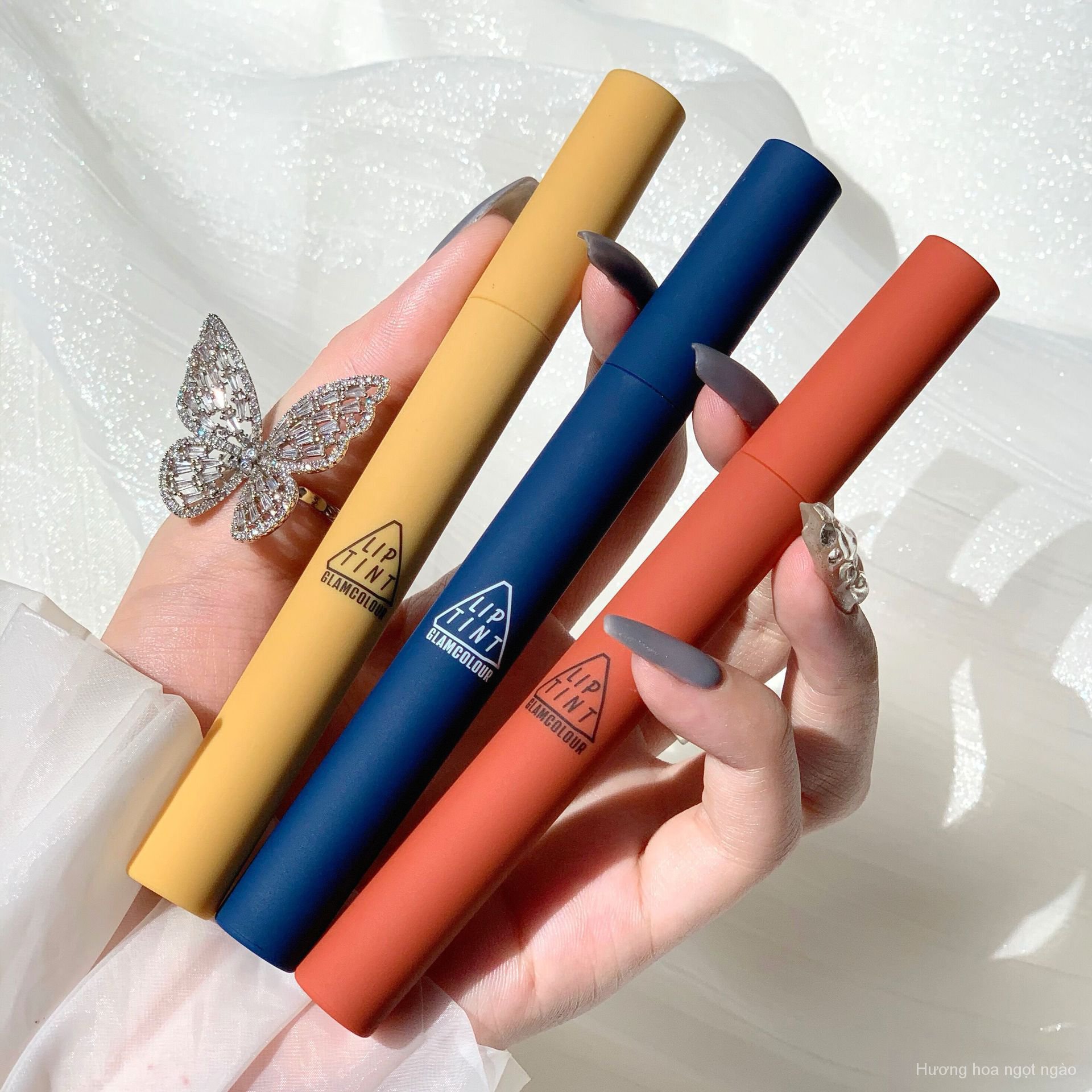 GlamColour Son kem lì Velvet matte air lip glaze, son tiktok 7 màu son bóng. | BigBuy360 - bigbuy360.vn