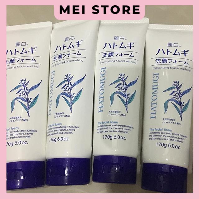 Sữa Rửa Mặt Ý Dĩ Hatomugi Dưỡng Ẩm, Trắng Da Moisturizing &amp; Facial Washing 170g