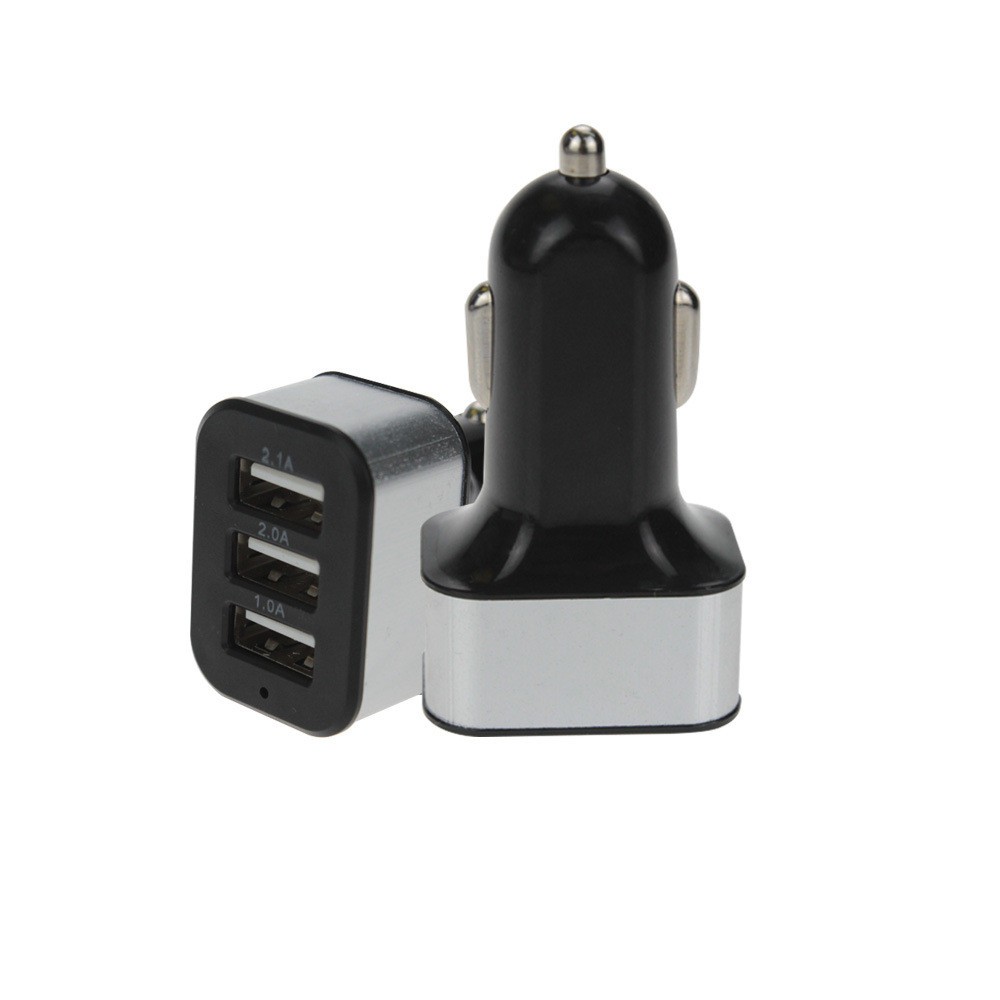 Sạc xe hơi 12V 3 cổng USB cho iPhone / Samsung