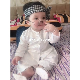 Bộ quần áo bà ba cho bé trai bé gái chất lụa siêu mát