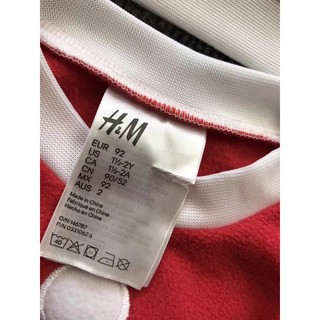 Váy H&M đỏ kèm mũ 4-5kg
