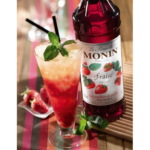Syrup Monin Dâu tây/Strawberry chai thủy tinh 700ml