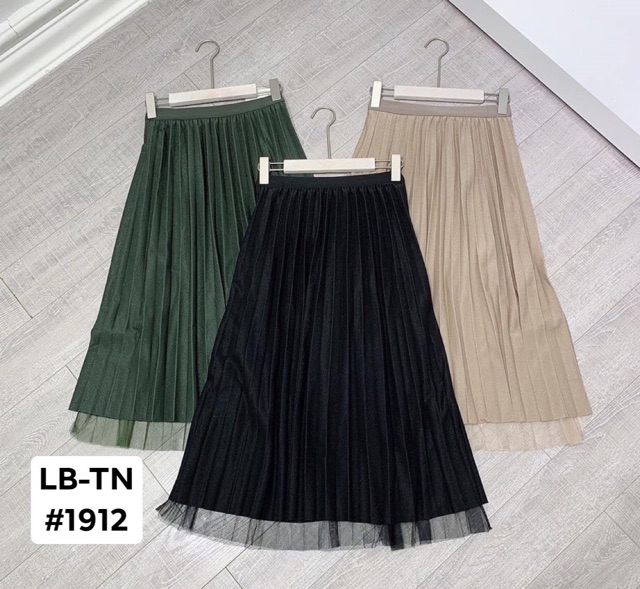 Xả hàng - Chân váy xếp ly nhũ chân lưới, Chân váy nhũ dáng dài cạp chun CV1515 - NhiNhi Shop | BigBuy360 - bigbuy360.vn